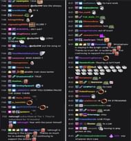 Twitch chat reacting to the streamer's take (Image via xQc, Twitch)